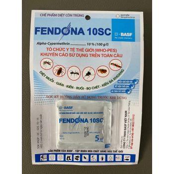 Fendona 10sc gói 5ml diệt muỗi, gián, kiến, ruồi, bọ chét, kiến ba khoang